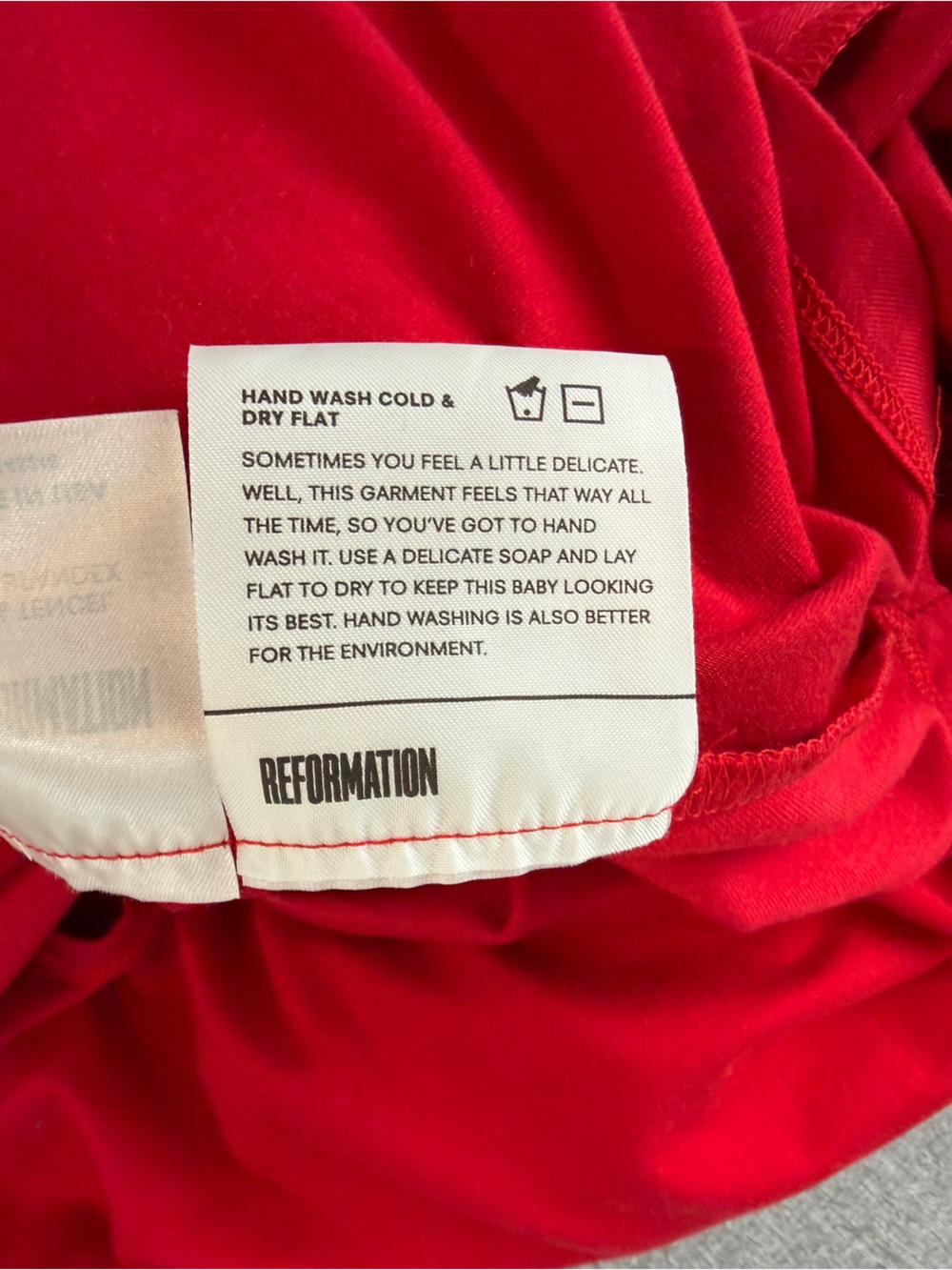 Reformation Becca Midi Dress Red Wrap Dress Size S NWT - Picture 7 of 7